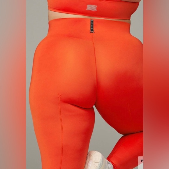 Savage X Fenty Woman’s Hot-line High Waist Leggings Fiesta Red 2X NWT Contouring - Picture 4 of 11